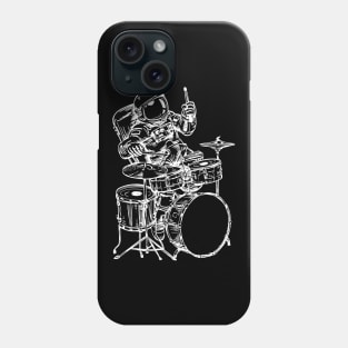 SEEMBO Spaceman Playing Drums Drummer Drumming Musician Band Phone Case