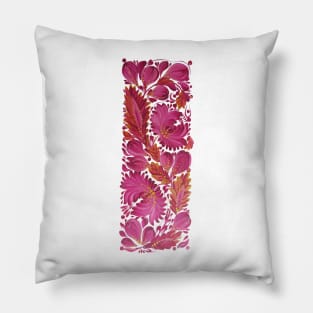 Petrykivka painting composition Pillow