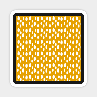 Yellow pattern with white spots Magnet