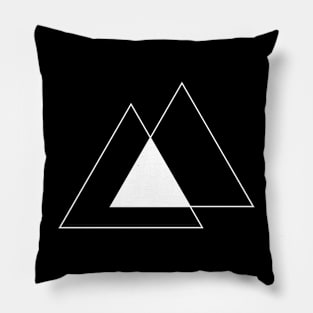 triangles composition Pillow