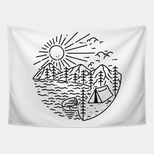 Camping Lake Tapestry