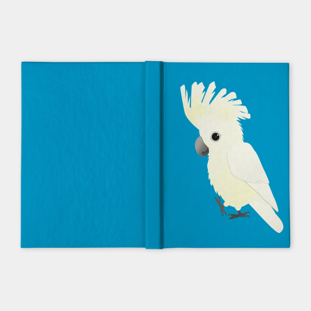 White umbrella cockatoo - Cockatoo - Notebook | TeePublic UK