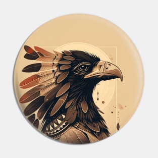 Native American Crow Pin