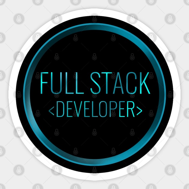 full stack developer - Programmer - Sticker | TeePublic