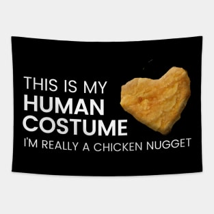 Human Costume Chicken Nugget Tapestry