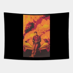 The Fast Saga HAN Fan-Art Fast Furious 9 Vintage Style Tapestry