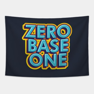 Zero base one zb1 zerose typography kpop name | Morcaworks Tapestry