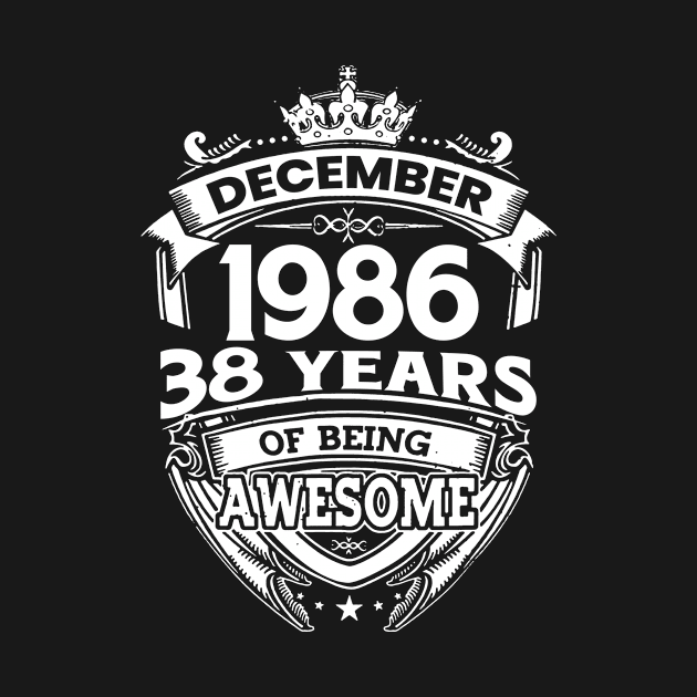 December 1986 38 Years Of Being Awesome by D'porter