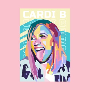 Abstract Cardi B in WPAP T-Shirt