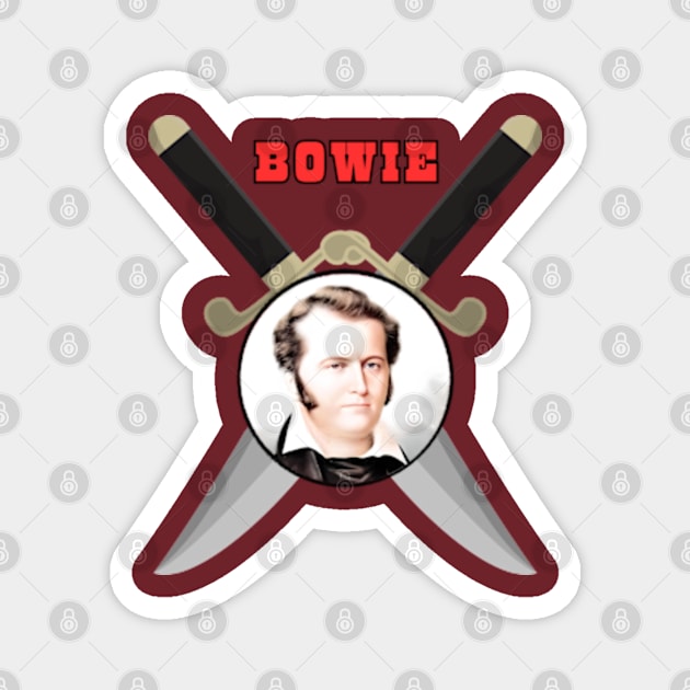 Jim Bowie Magnet by Desert Owl Designs