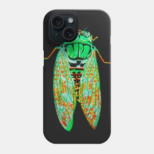 Cicada at Night Phone Case