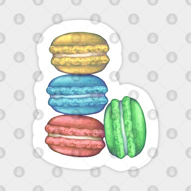 Macaron Magnet by Riacchie Illustrations