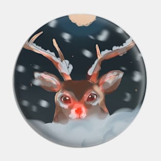 Rudolph The Red-Nosed Reindeer Pin