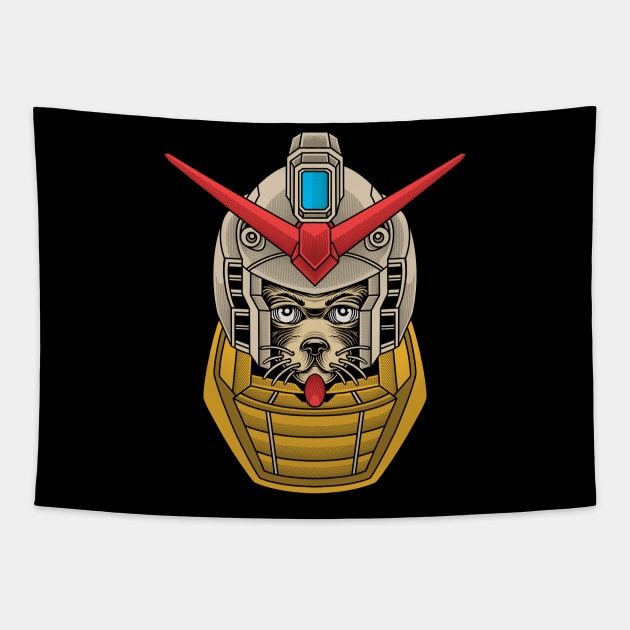 neko gundam Tapestry by terror machine std