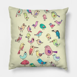 Bird Parade Pillow