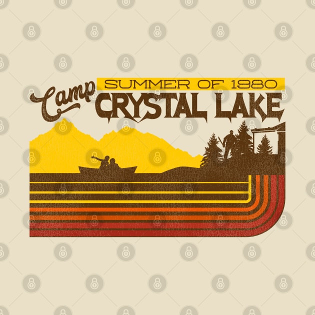 Camp Crystal Lake Vintage 70s Travel Souvenir by darklordpug