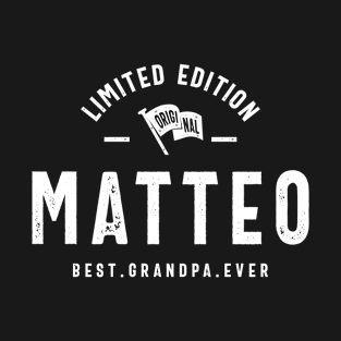 Matteo Personalized Name Mens Birthday T-Shirt