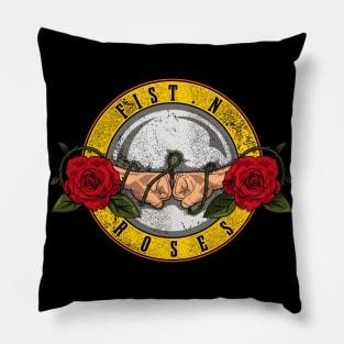 Fist and roses Pillow