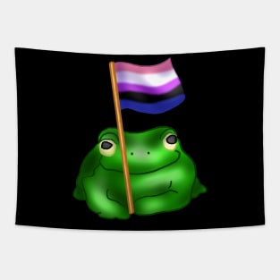 GenderFluid LGBTQ Frog Tapestry