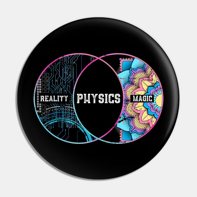 Physicists Reality Magic Physics Pin by shirtsyoulike