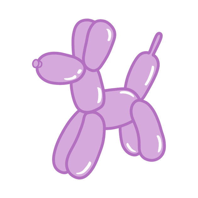 Purple Balloon Dog by trippyzipp