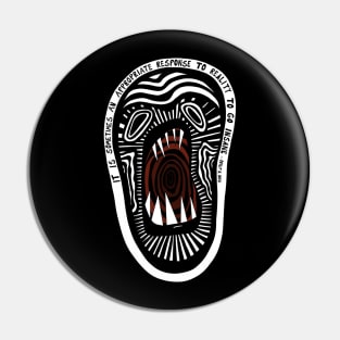 Screaming Skull Pin