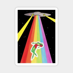 Retro Alien Abduction Magnet