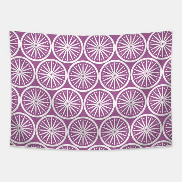 Ornamental Purple On Tapestry by Creative Has