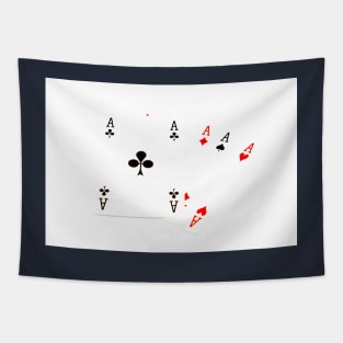 Aces High Four Aces Tapestry