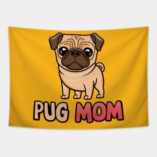 Pug Mom Tapestry