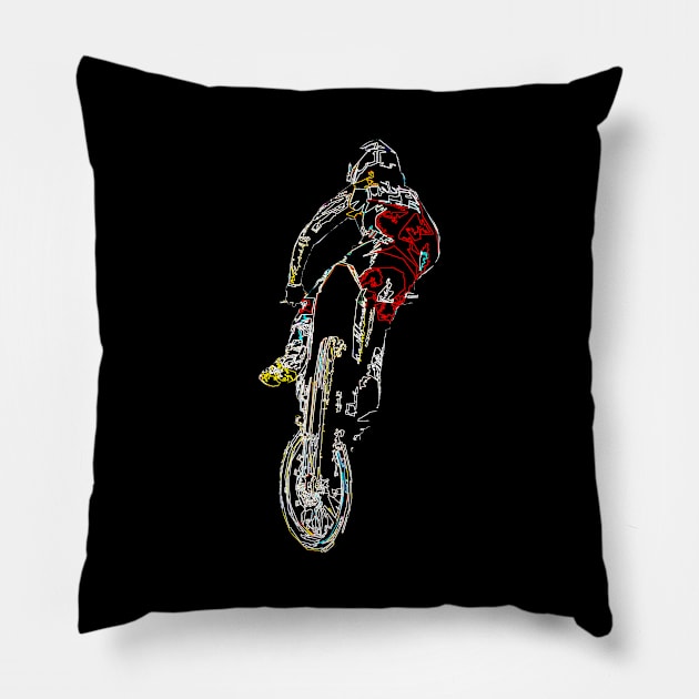 motocross Pillow by rickylabellevie