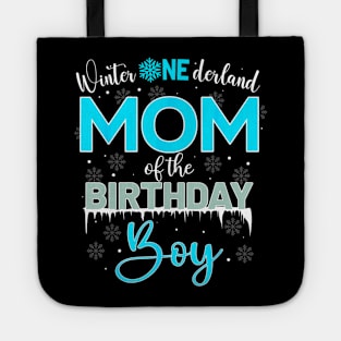 Mom Of The Birthday Boy Winter Onederland Family Tote