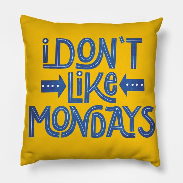 Monday sucks Pillow by CalliLetters