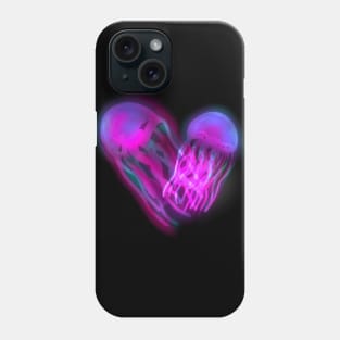 Glowing Jellyfish Purple Phone Case