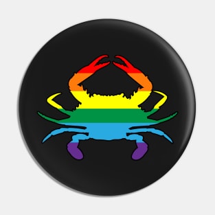 Blue Crab: Queer & Gay Pride Pin