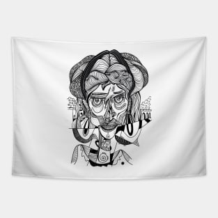 Abstract gypsy lady Tapestry