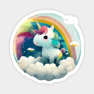 Unicorn On Cloud 9 Magnet