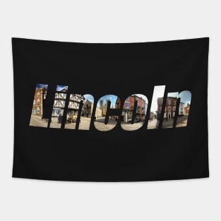 Lincoln City Castle Square Text Tapestry