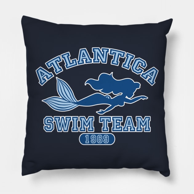 Atlantica Swim Team Pillow by Ellador