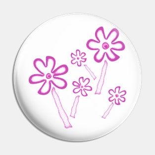 Violet flowers with noise effect Pin