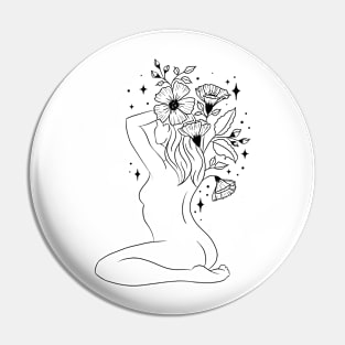 Floral Feminine Divine Pin