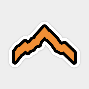 Be In large orange mountain logo Magnet