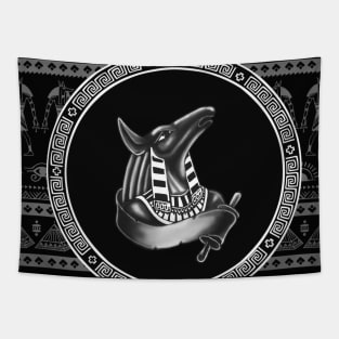 Anubis  ancient Egyptian god Tapestry