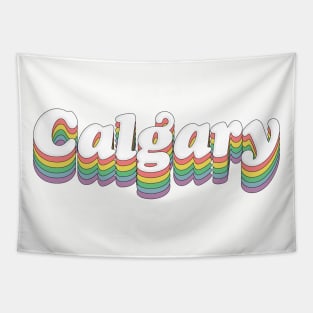 Calgary // Retro Typography Design Tapestry