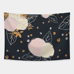 PUFFY PASTEL FLORAL PATTERN Tapestry