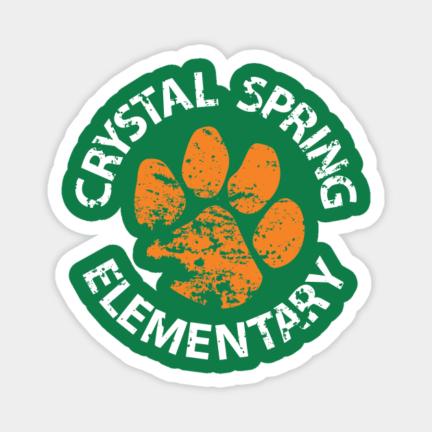 Crystal Spring Elementary Orange Logo Magnet by CrystalSpringElem