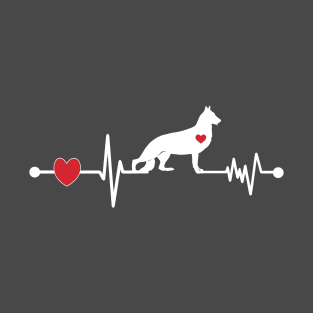 German Shepherd Heartbeat T-Shirt