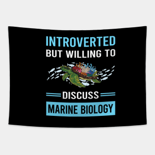 Introverted Marine Biology Biologist Tapestry