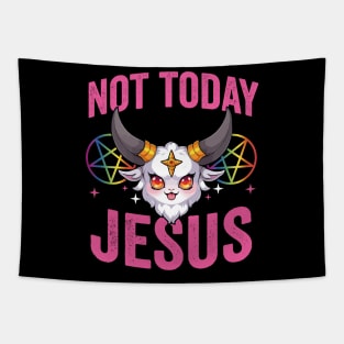 Not Today Jesus Tapestry