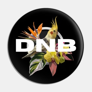 DNB - Tropical Cockatiel Bass Bird Pin